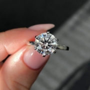 A Platinum Diamond Engagement Ring